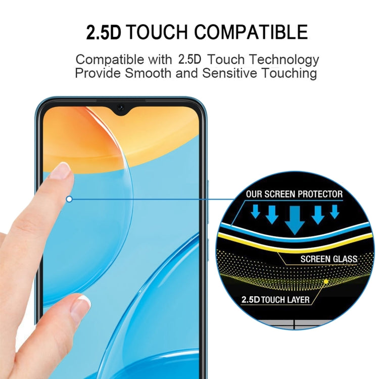 For OPPO A35 / A54S 25 PCS Full Glue Full Screen Tempered Glass Film