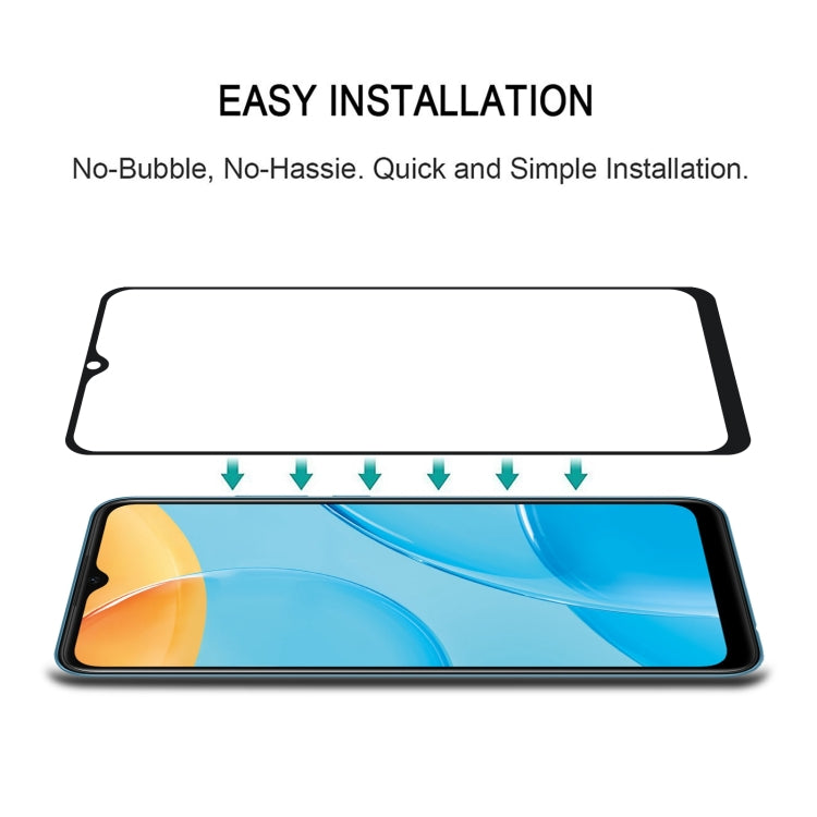 For OPPO A35 / A54S 25 PCS Full Glue Full Screen Tempered Glass Film