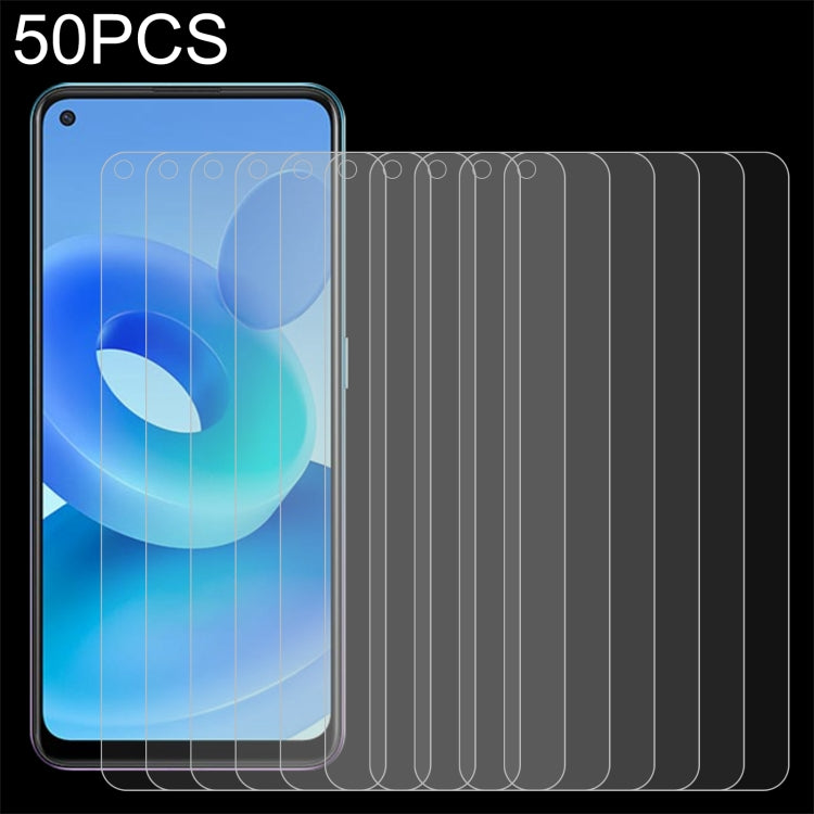 For OPPO A95G 50 PCS 0.26mm 9H 2.5D Tempered Glass Film