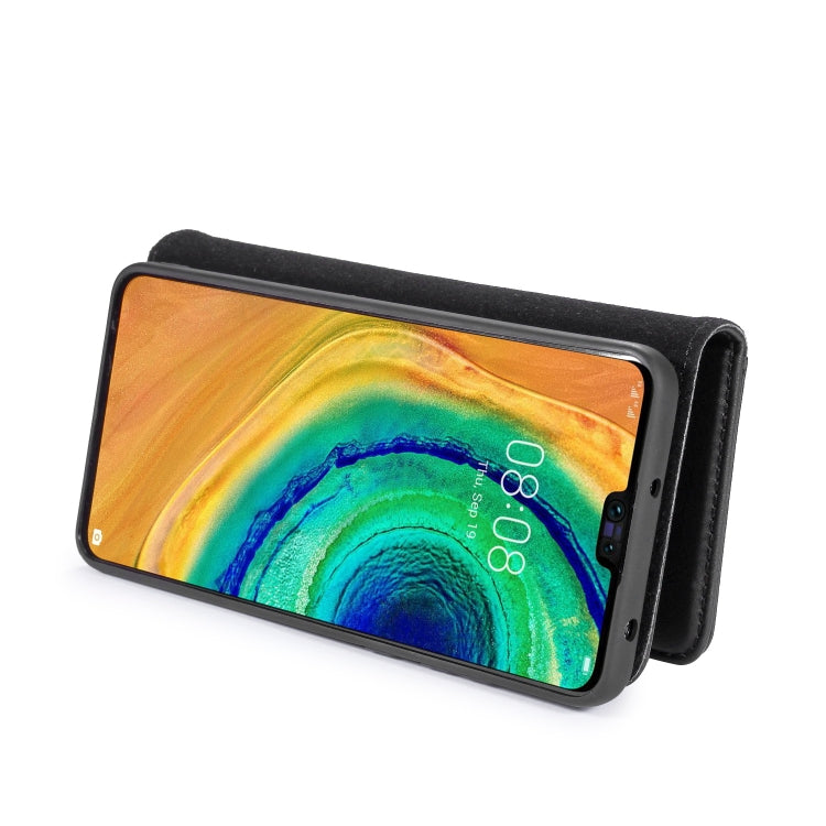 For Huawei Mate 30 DG.MING Crazy Horse Texture Flip Detachable Magnetic Leather Case with Holder & Card Slots & Wallet