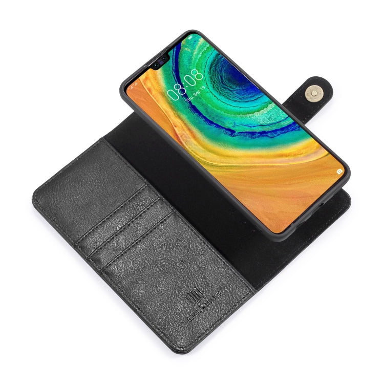 For Huawei Mate 30 DG.MING Crazy Horse Texture Flip Detachable Magnetic Leather Case with Holder & Card Slots & Wallet
