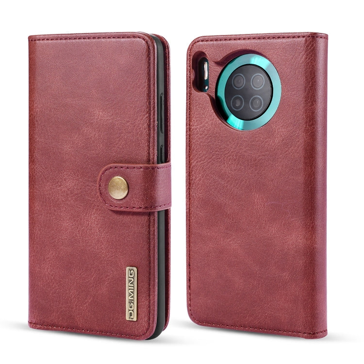For Huawei Mate 30 DG.MING Crazy Horse Texture Flip Detachable Magnetic Leather Case with Holder & Card Slots & Wallet