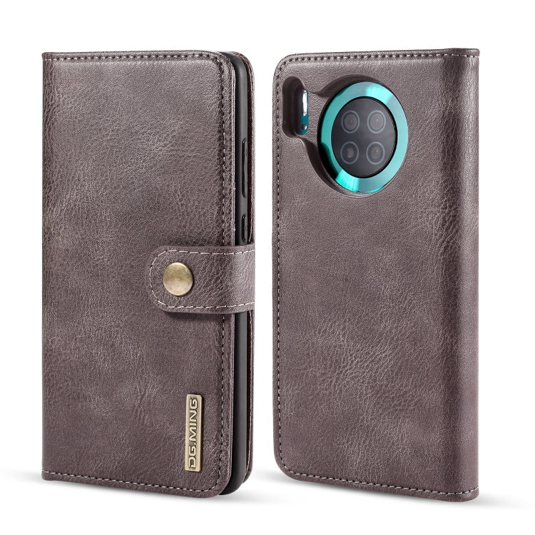 For Huawei Mate 30 DG.MING Crazy Horse Texture Flip Detachable Magnetic Leather Case with Holder & Card Slots & Wallet