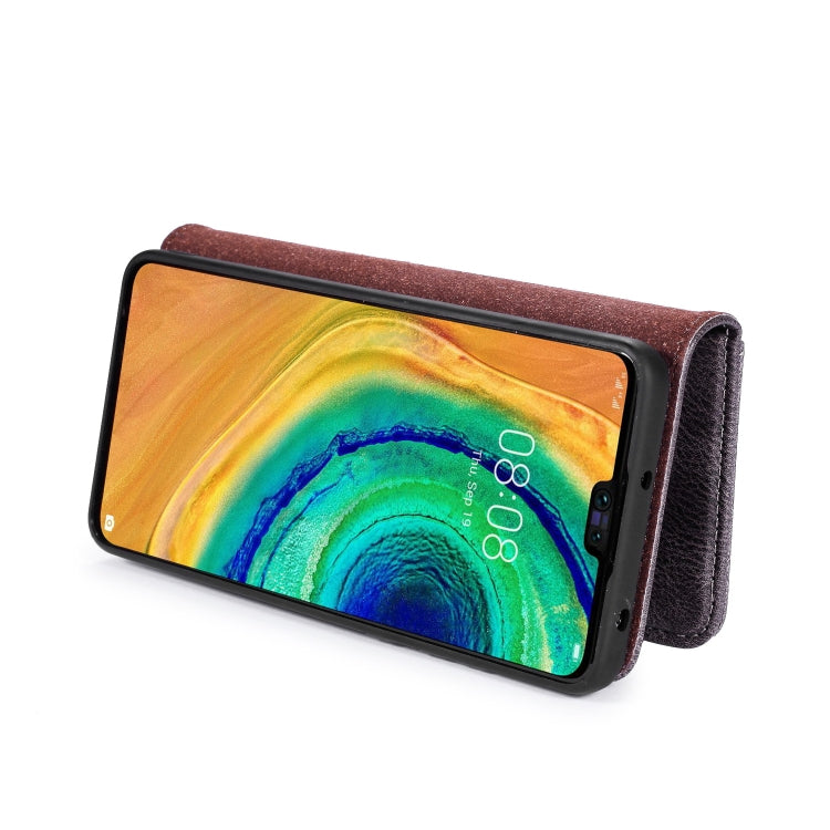 For Huawei Mate 30 DG.MING Crazy Horse Texture Flip Detachable Magnetic Leather Case with Holder & Card Slots & Wallet