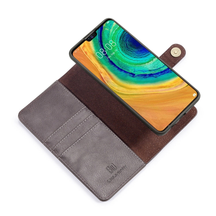 For Huawei Mate 30 DG.MING Crazy Horse Texture Flip Detachable Magnetic Leather Case with Holder & Card Slots & Wallet