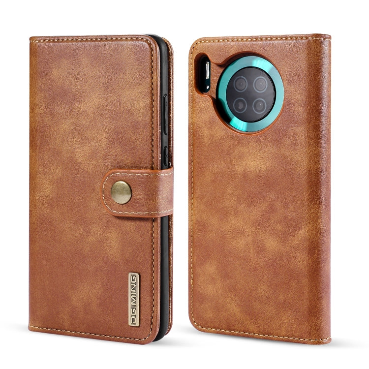 For Huawei Mate 30 DG.MING Crazy Horse Texture Flip Detachable Magnetic Leather Case with Holder & Card Slots & Wallet