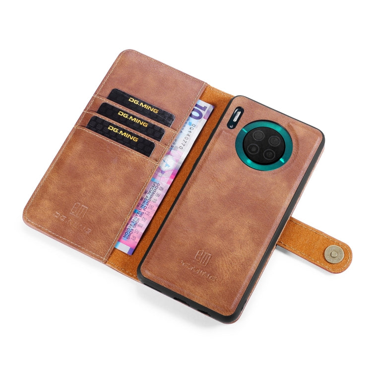 For Huawei Mate 30 DG.MING Crazy Horse Texture Flip Detachable Magnetic Leather Case with Holder & Card Slots & Wallet