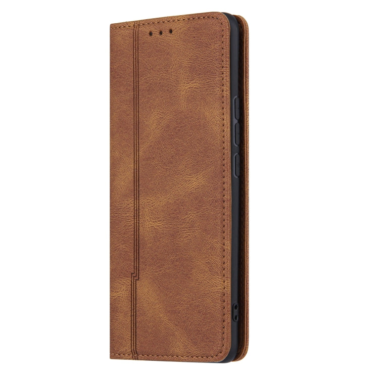 For Xiaomi Mi 11 Skin Feel Pressure Line Magnetic Horizontal Flip Leather Case with Holder & Card Slot & Wallet & Photo Frame