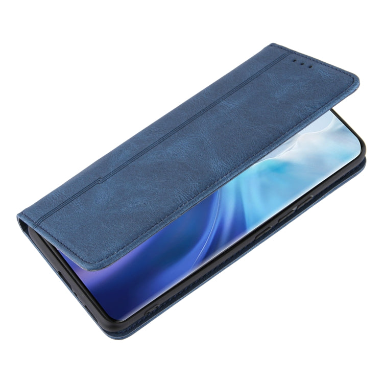 For Xiaomi Mi 11 Skin Feel Pressure Line Magnetic Horizontal Flip Leather Case with Holder & Card Slot & Wallet & Photo Frame