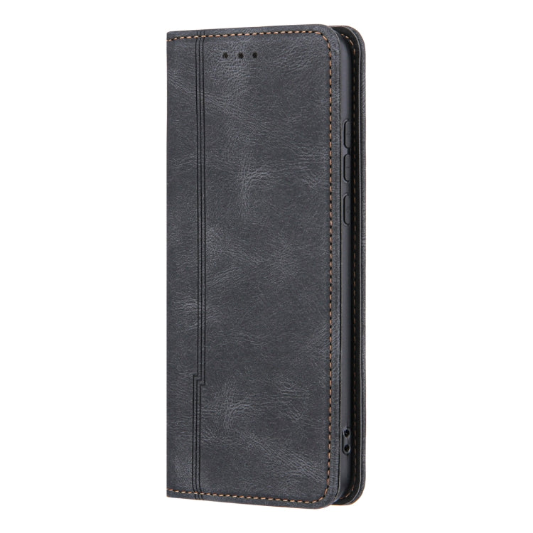 For Huawei P30 lite Skin Feel Pressure Line Magnetic Horizontal Flip Leather Case with Holder & Card Slot & Wallet & Photo Frame