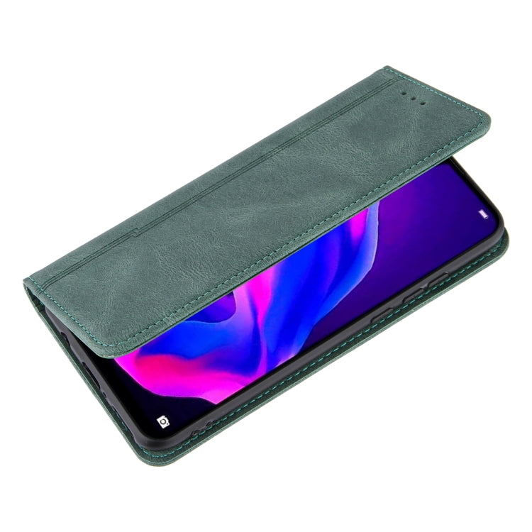 For Huawei P30 lite Skin Feel Pressure Line Magnetic Horizontal Flip Leather Case with Holder & Card Slot & Wallet & Photo Frame