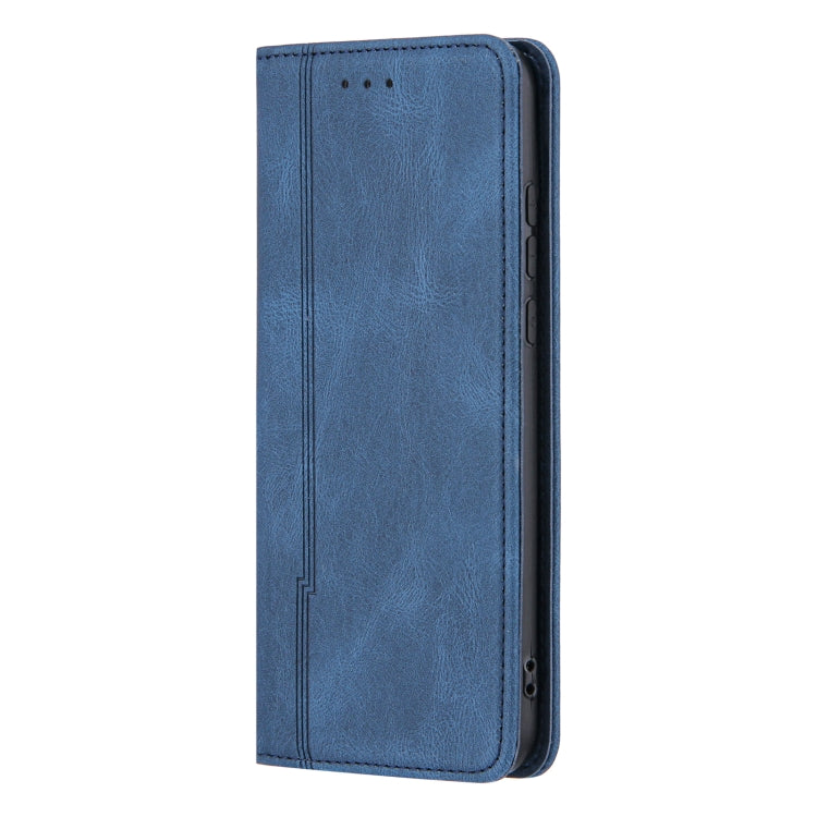 For Huawei P30 lite Skin Feel Pressure Line Magnetic Horizontal Flip Leather Case with Holder & Card Slot & Wallet & Photo Frame