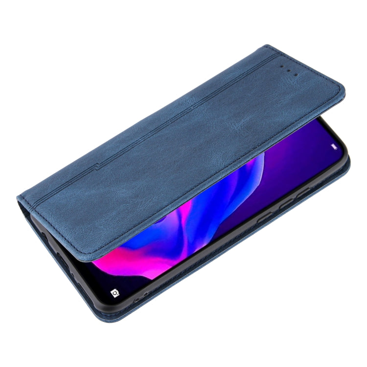 For Huawei P30 lite Skin Feel Pressure Line Magnetic Horizontal Flip Leather Case with Holder & Card Slot & Wallet & Photo Frame