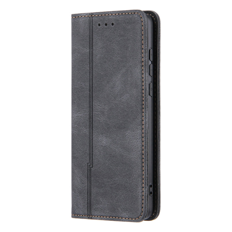 For Huawei P40 Skin Feel Pressure Line Magnetic Horizontal Flip Leather Case with Holder & Card Slot & Wallet & Photo Frame