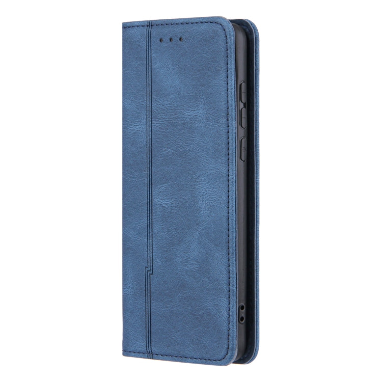 For Huawei P40 Pro Skin Feel Pressure Line Magnetic Horizontal Flip Leather Case with Holder & Card Slot & Wallet & Photo Frame