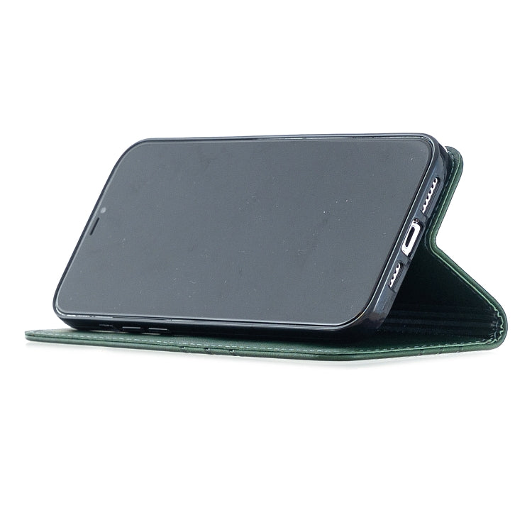 For iPhone 12 Pro Max Stitching Style 2-Color Cow Texture Horizontal Flip PU Leather Case with Holder & Card Slot & Lanyard