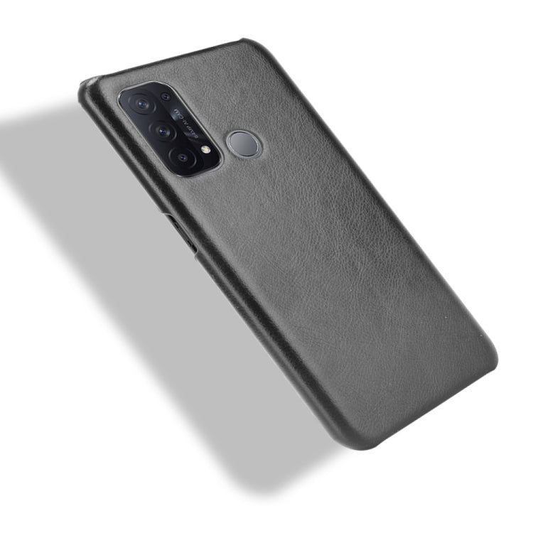 For OPPO Reno5 A Shockproof Litchi Texture PC + PU + Flannel Case