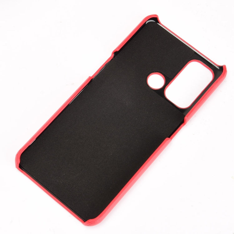 For OPPO Reno5 A Shockproof Litchi Texture PC + PU + Flannel Case
