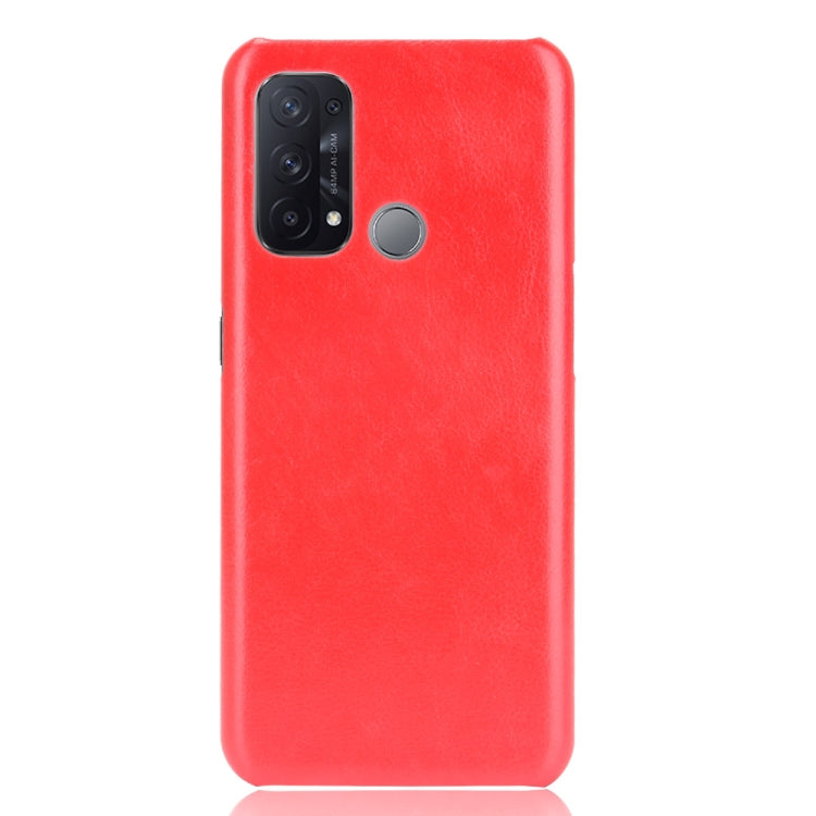 For OPPO Reno5 A Shockproof Litchi Texture PC + PU + Flannel Case