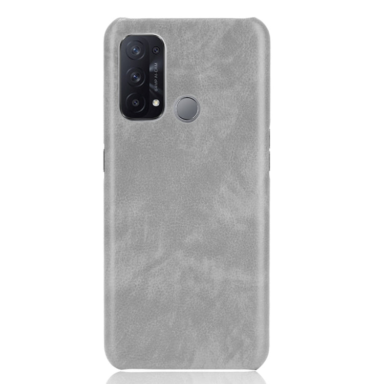 For OPPO Reno5 A Shockproof Litchi Texture PC + PU + Flannel Case