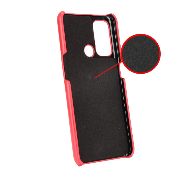 For OPPO Reno5 A Shockproof Litchi Texture PC + PU + Flannel Case