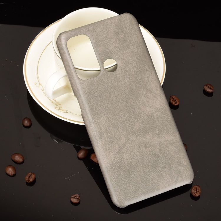 For OPPO Reno5 A Shockproof Litchi Texture PC + PU + Flannel Case