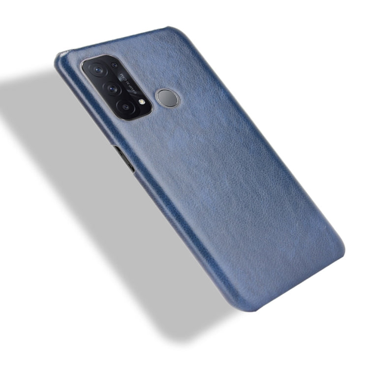 For OPPO Reno5 A Shockproof Litchi Texture PC + PU + Flannel Case