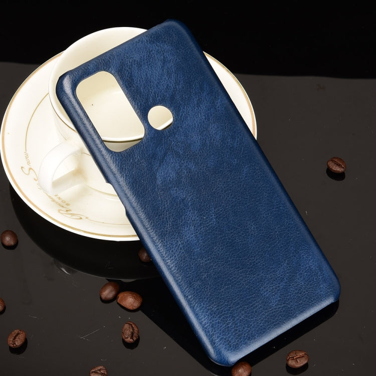 For OPPO Reno5 A Shockproof Litchi Texture PC + PU + Flannel Case