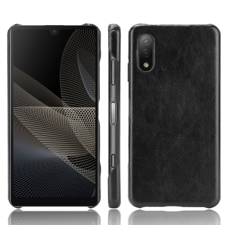 For Sony Xperia Ace II Shockproof Litchi Texture PC + PU Case