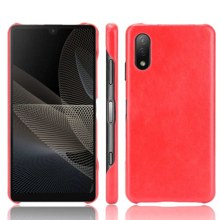 For Sony Xperia Ace II Shockproof Litchi Texture PC + PU Case