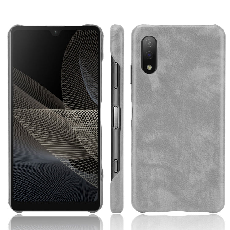 For Sony Xperia Ace II Shockproof Litchi Texture PC + PU Case