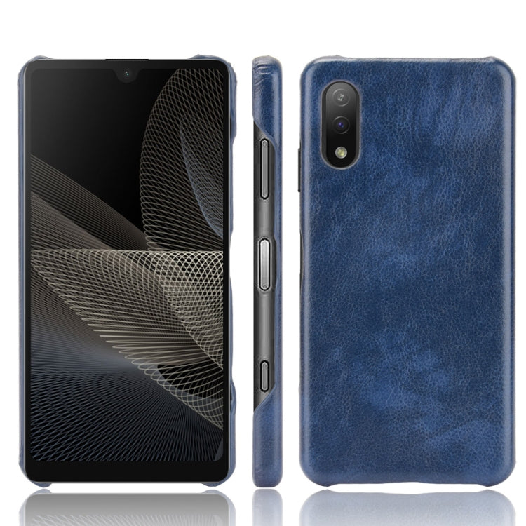 For Sony Xperia Ace II Shockproof Litchi Texture PC + PU Case