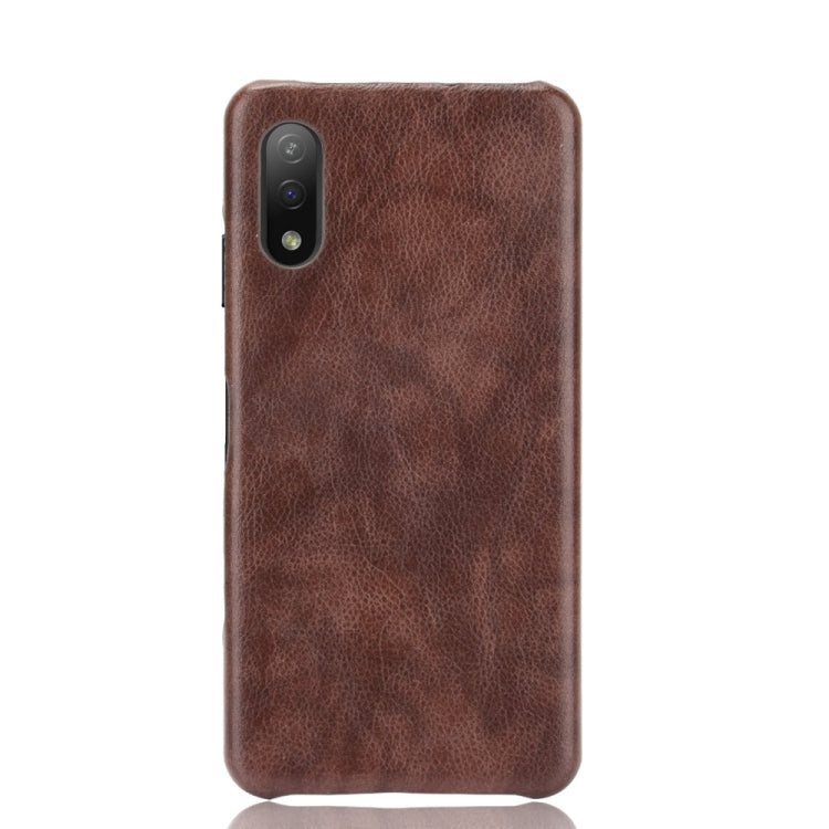 For Sony Xperia Ace II Shockproof Litchi Texture PC + PU Case