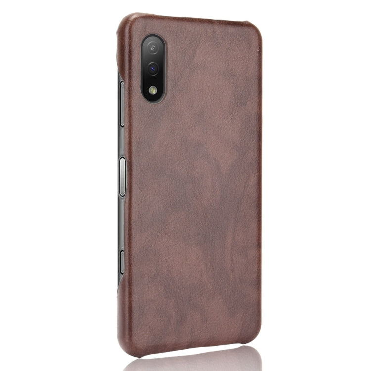 For Sony Xperia Ace II Shockproof Litchi Texture PC + PU Case
