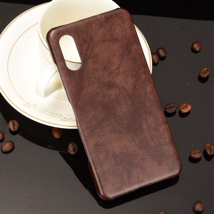 For Sony Xperia Ace II Shockproof Litchi Texture PC + PU Case