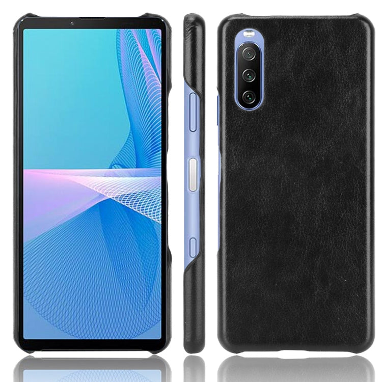 For Sony Xperia 10 III Shockproof Litchi Texture PC + PU Case