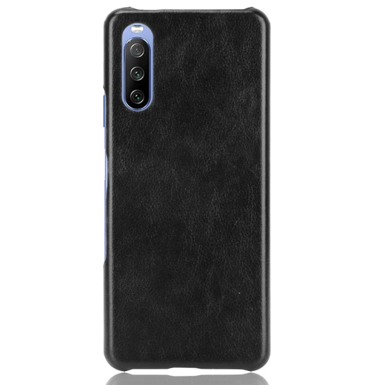 For Sony Xperia 10 III Shockproof Litchi Texture PC + PU Case