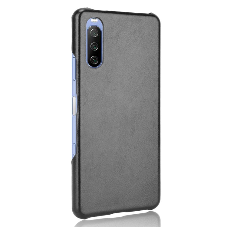 For Sony Xperia 10 III Shockproof Litchi Texture PC + PU Case