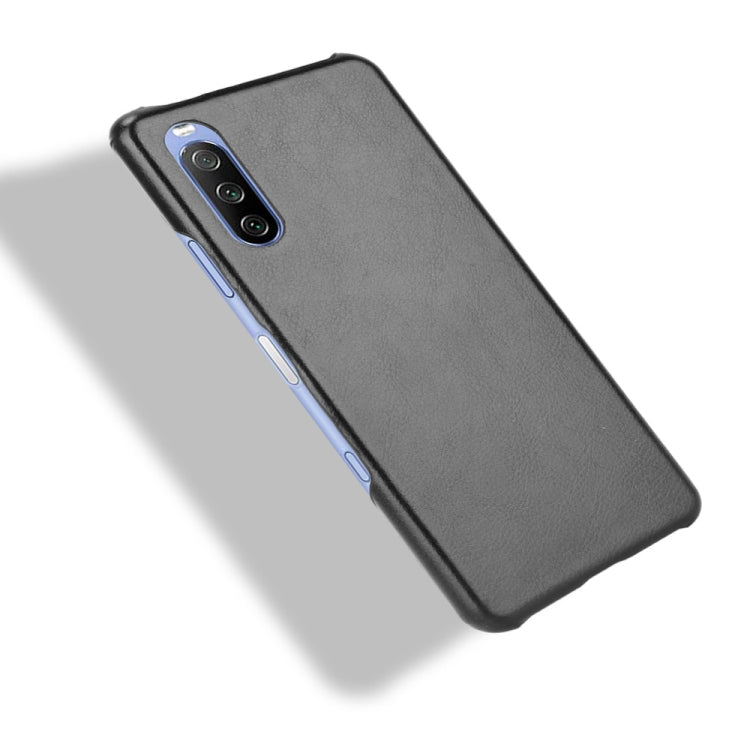 For Sony Xperia 10 III Shockproof Litchi Texture PC + PU Case
