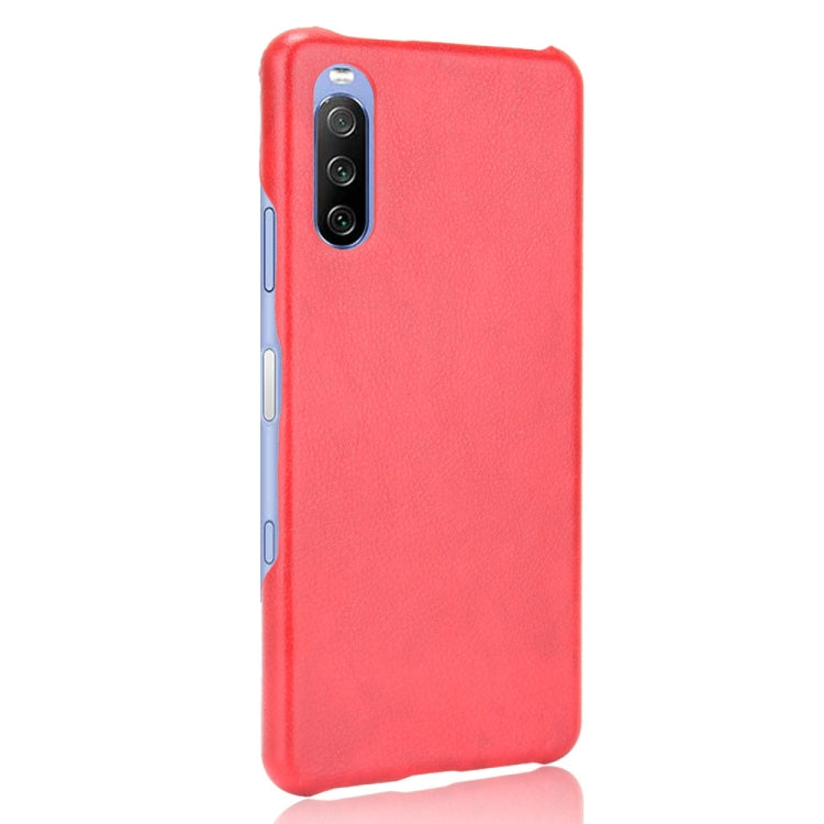 For Sony Xperia 10 III Shockproof Litchi Texture PC + PU Case