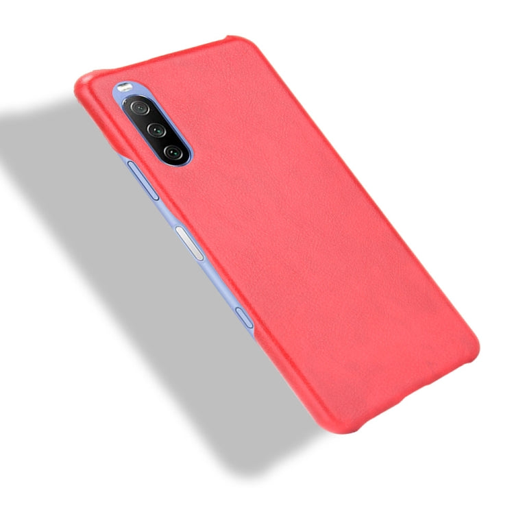 For Sony Xperia 10 III Shockproof Litchi Texture PC + PU Case