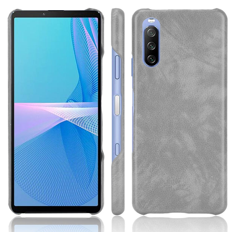 For Sony Xperia 10 III Shockproof Litchi Texture PC + PU Case