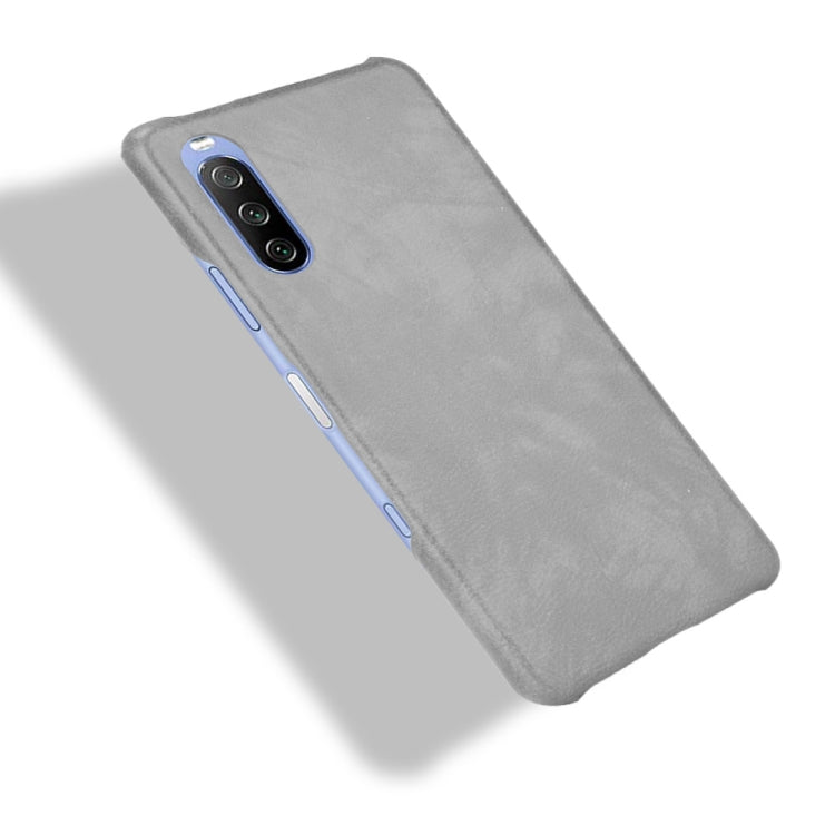For Sony Xperia 10 III Shockproof Litchi Texture PC + PU Case