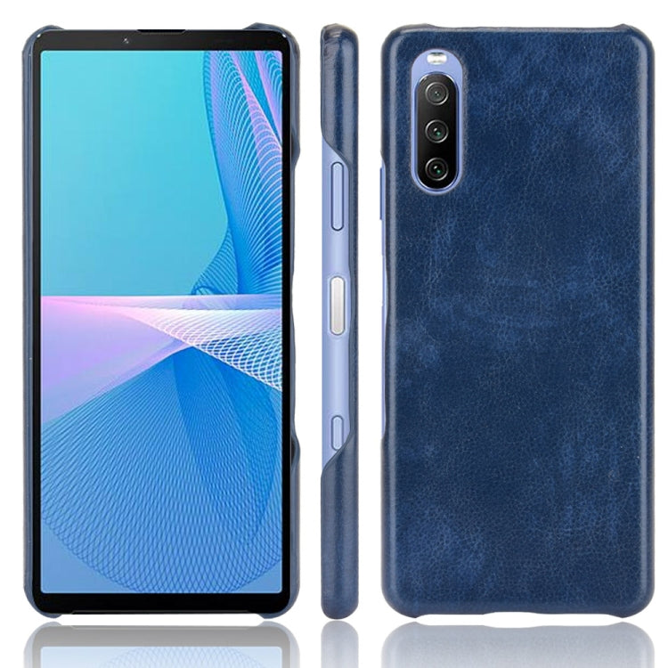 For Sony Xperia 10 III Shockproof Litchi Texture PC + PU Case