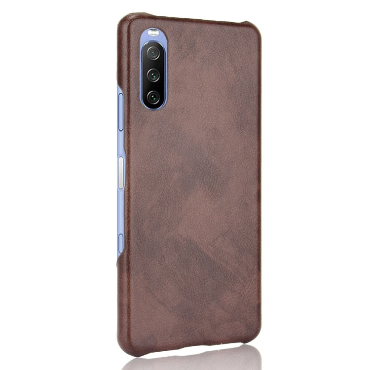 For Sony Xperia 10 III Shockproof Litchi Texture PC + PU Case