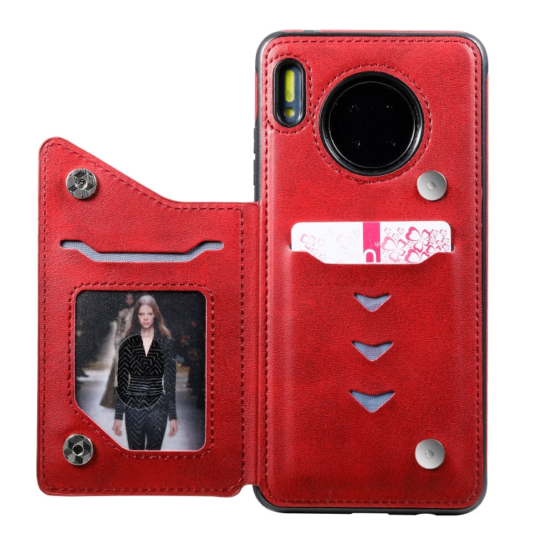 For Huawei Mate 30 Calf Texture Horizontal Flip Leather Case with Holder & Card Slots & Frame