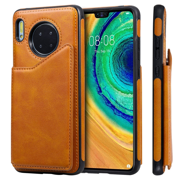 For Huawei Mate 30 Calf Texture Horizontal Flip Leather Case with Holder & Card Slots & Frame
