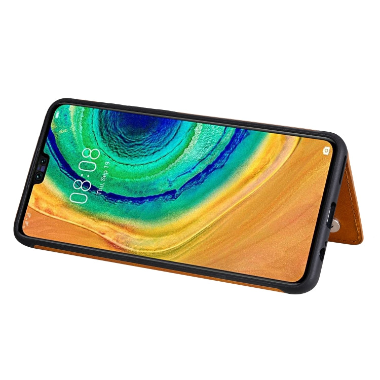 For Huawei Mate 30 Calf Texture Horizontal Flip Leather Case with Holder & Card Slots & Frame