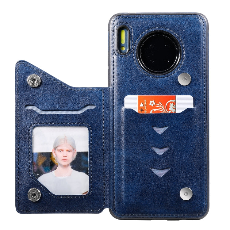 For Huawei Mate 30 Calf Texture Horizontal Flip Leather Case with Holder & Card Slots & Frame
