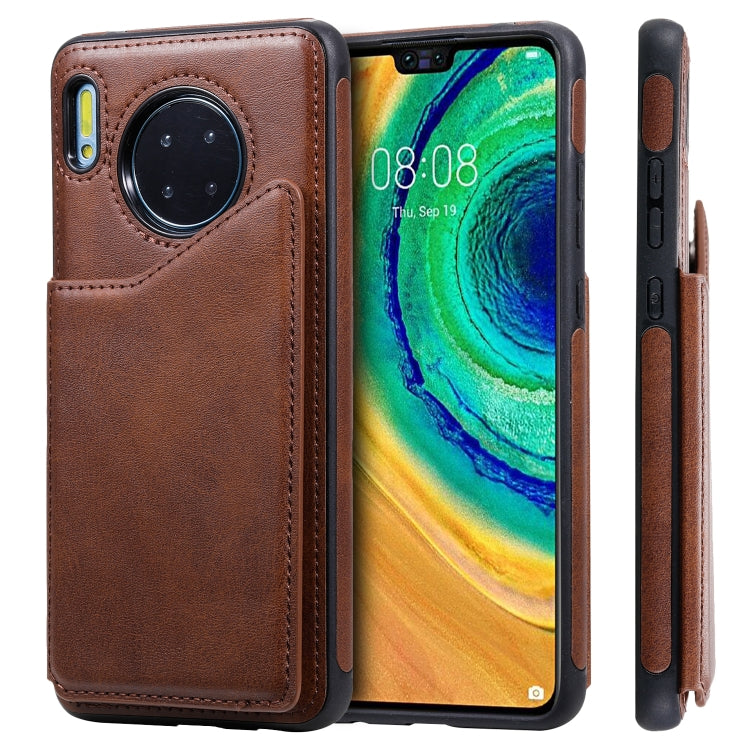 For Huawei Mate 30 Calf Texture Horizontal Flip Leather Case with Holder & Card Slots & Frame